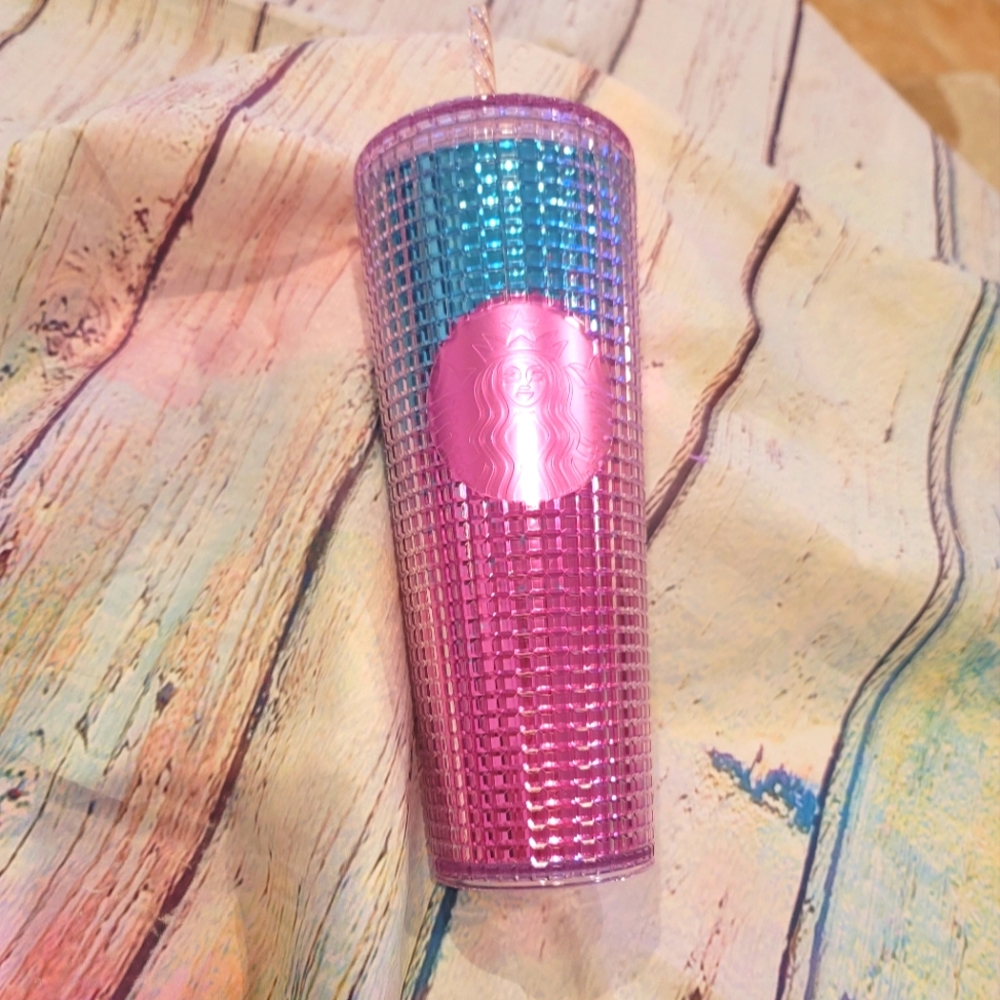 Starbucks cup blue/ pink